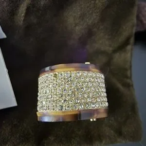 Tortoise Michael Kors Barrel Ring Silver Bague Michael Kors Taille